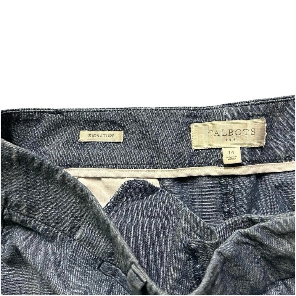 Light Gray Women's Linen-Blend Pants - Picture 4 of 4